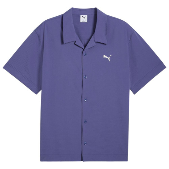 Puma Ανδρικό πουκάμισο Wardrobe Essentials Seersucker Relaxed Shirt